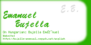 emanuel bujella business card